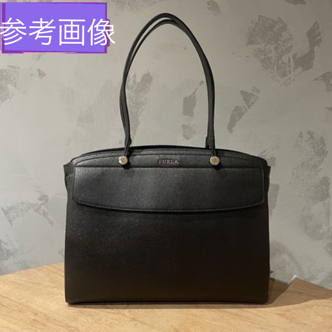 無地・新色登場! FURLA/フルラ STELLA トートバッグ ラージ 黒(NERO