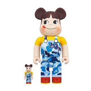 ベアブリック(BE@RBRICK)のBE@RBRICK BAPE(R) ペコちゃん 100％&400％ ブルー(その他)