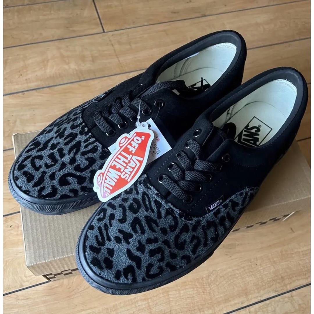 靴/シューズ未使用　27cm バンズVANS era エラ　レオパード　ヒョウ柄　黒/灰