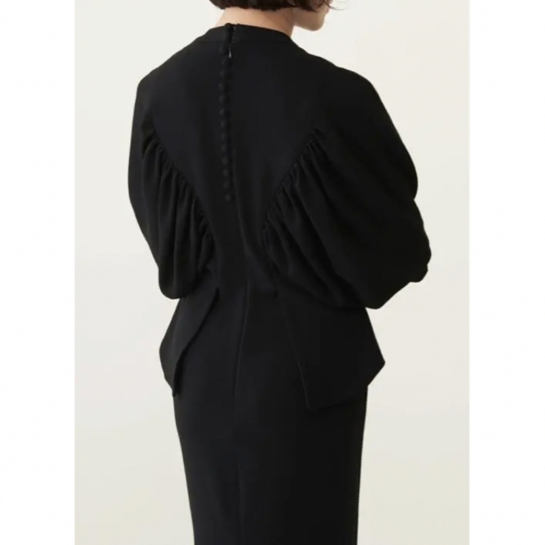 Mame Back Volume Peplum Dress | www.gamescaxas.com