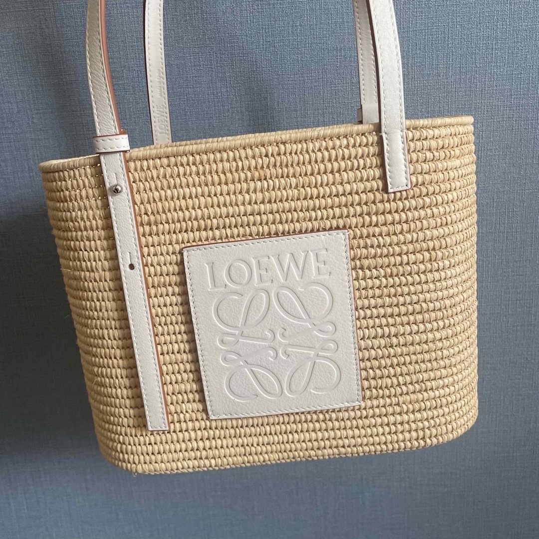 LOEWE❤︎ロエベ スクエア バスケットバッグ スモール (ラフィア