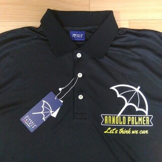 アーノルドパーマー(Arnold Palmer)のM　アーノルドパーマー　新品　半袖ポロシャツ　ゴルフウェア　ブラック(ウエア)