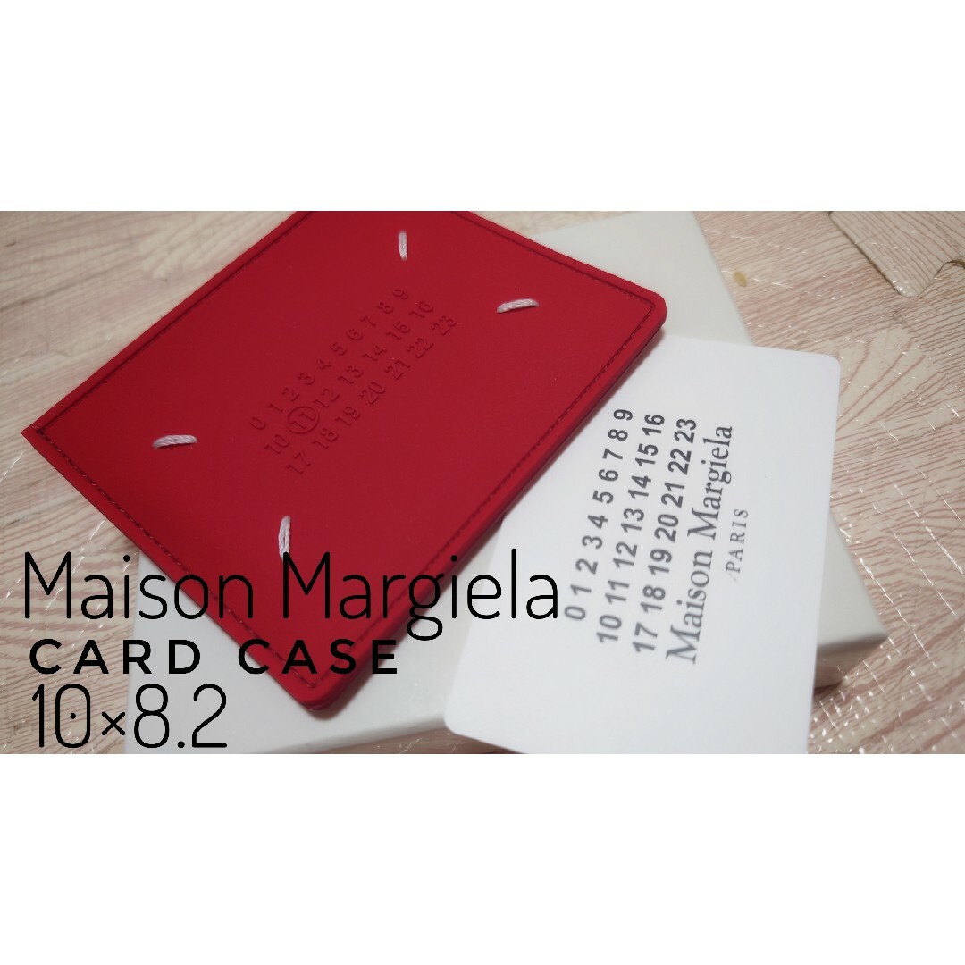 【新品未使用】Maison Margiela☆カードケース☆レッドレザー