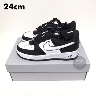 NIKE - 新品《24》ナイキ エアフォース 1 07 パンダ ホワイト ブラック