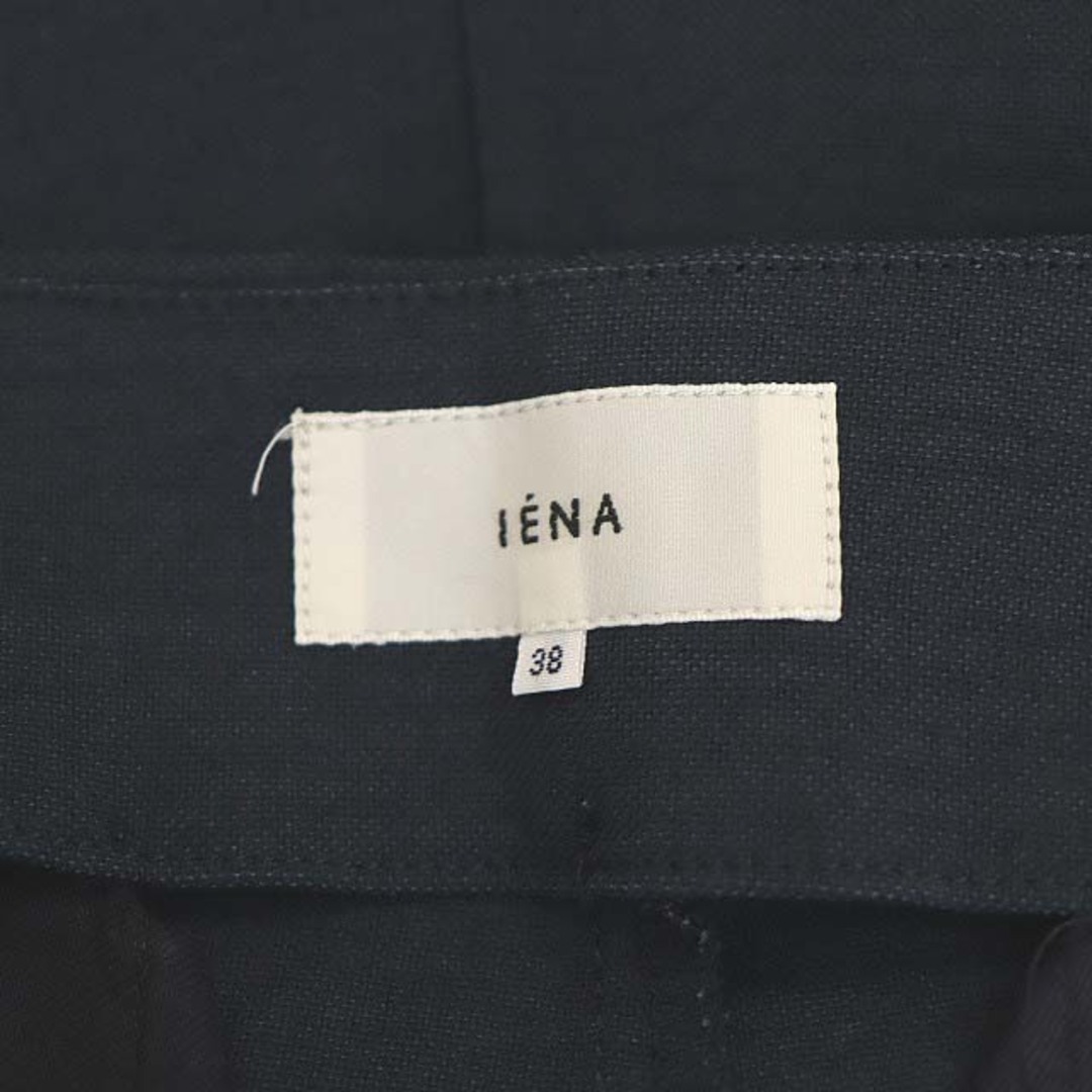 イエナ IENA パッチポケット オックスワイドパンツ 38 濃紺 ネイビー