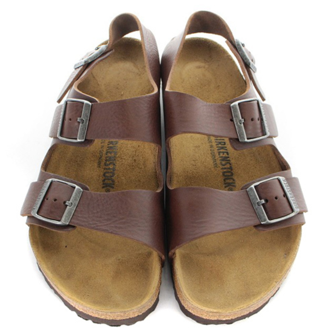 BIRKENSTOCK(ビルケンシュトック)のビルケンシュトック サンダル ストラップ レザー 28cm 茶色 メンズの靴/シューズ(サンダル)の商品写真