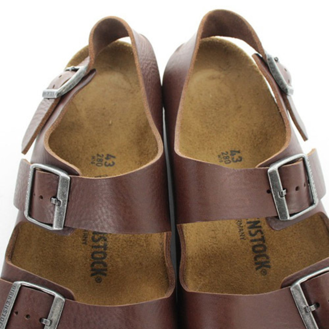 BIRKENSTOCK(ビルケンシュトック)のビルケンシュトック サンダル ストラップ レザー 28cm 茶色 メンズの靴/シューズ(サンダル)の商品写真