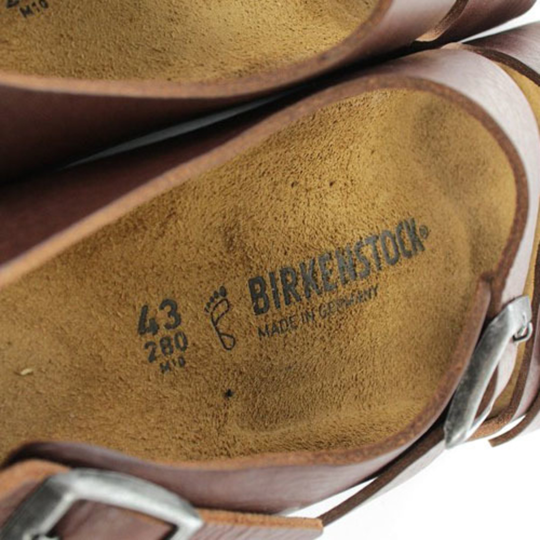 BIRKENSTOCK(ビルケンシュトック)のビルケンシュトック サンダル ストラップ レザー 28cm 茶色 メンズの靴/シューズ(サンダル)の商品写真