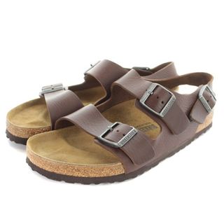 ビルケンシュトック(BIRKENSTOCK)のビルケンシュトック サンダル ストラップ レザー 28cm 茶色(サンダル)