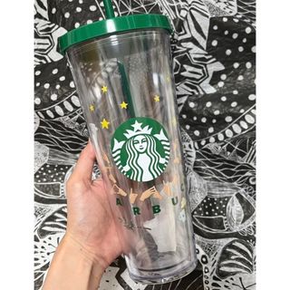 スターバックスコーヒー(Starbucks Coffee)の海外限定　スターバックス　サイニングストア　コールドカップタンブラー　24oz(容器)