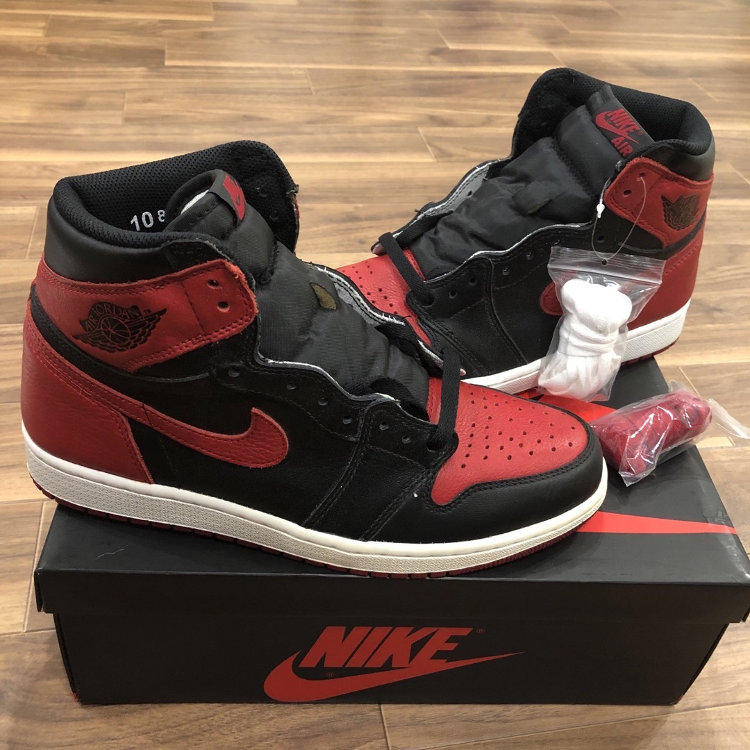 ナイキNIKE■AIR JORDAN1 BREDジョーダンブレッド　28cm