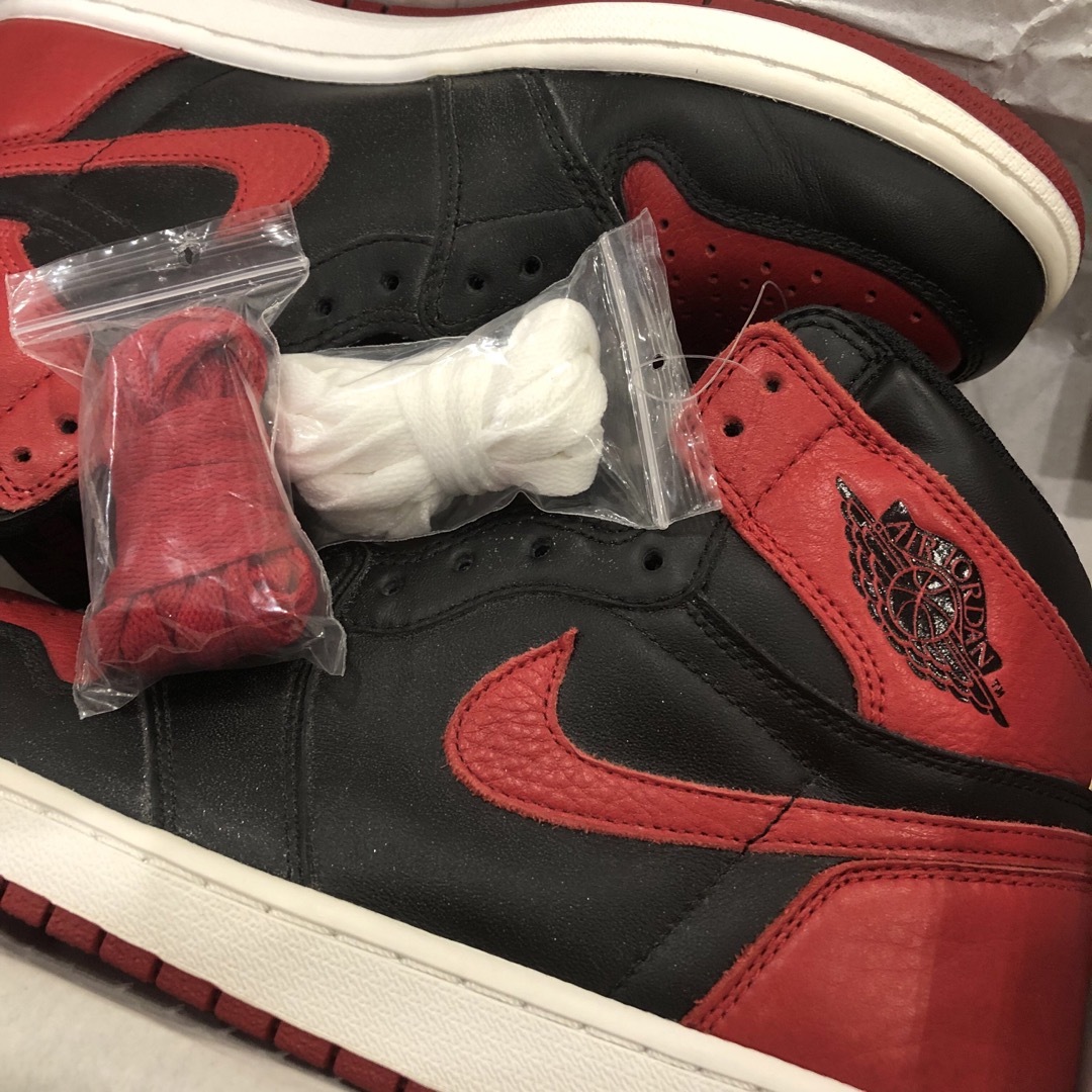 NIKE - ナイキNIKE□AIR JORDAN1 BREDジョーダンブレッド 28cmの通販