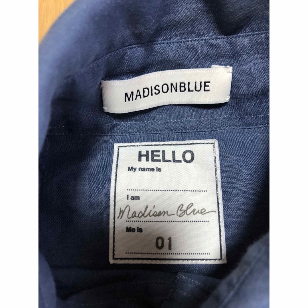 MADISONBLUE(マディソンブルー)のMADISON BLUE ⭐️マディソンブルーmadame マダム リネンシャツ レディースのトップス(シャツ/ブラウス(長袖/七分))の商品写真