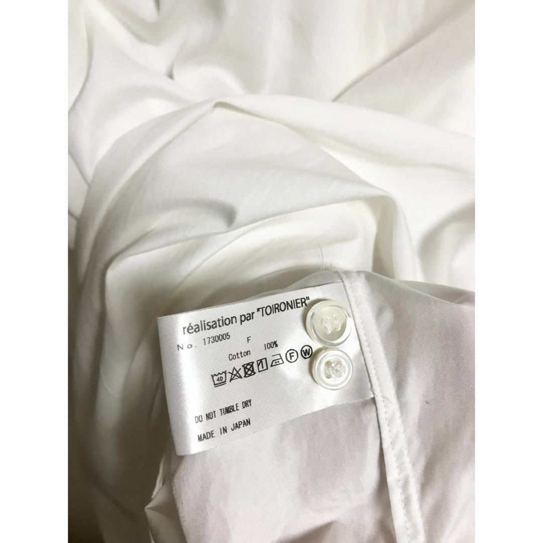 トワロニエ toironier ルーズシャツ ホワイト Fの通販 by ✴︎最安値