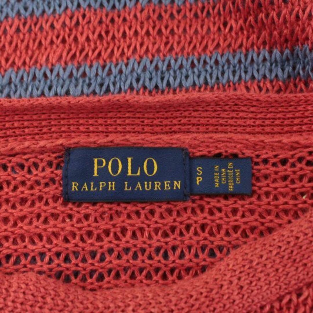 POLO RALPH LAUREN(ポロラルフローレン)のポロ ラルフローレン ニット セーター ボーダー リネン SP オレンジ 青 レディースのトップス(ニット/セーター)の商品写真