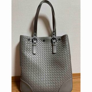 ボッテガヴェネタ(Bottega Veneta)のBOTTEGAVENETA イントレチャート トートバッグ グレー  美品 (トートバッグ)