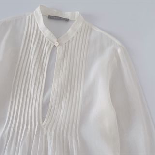 Theory luxe - 美品 Theory luxe セオリーリュクス カットアウト ... 美品 Theory luxe セオリーリュクス カットアウト ピンタックブラウス