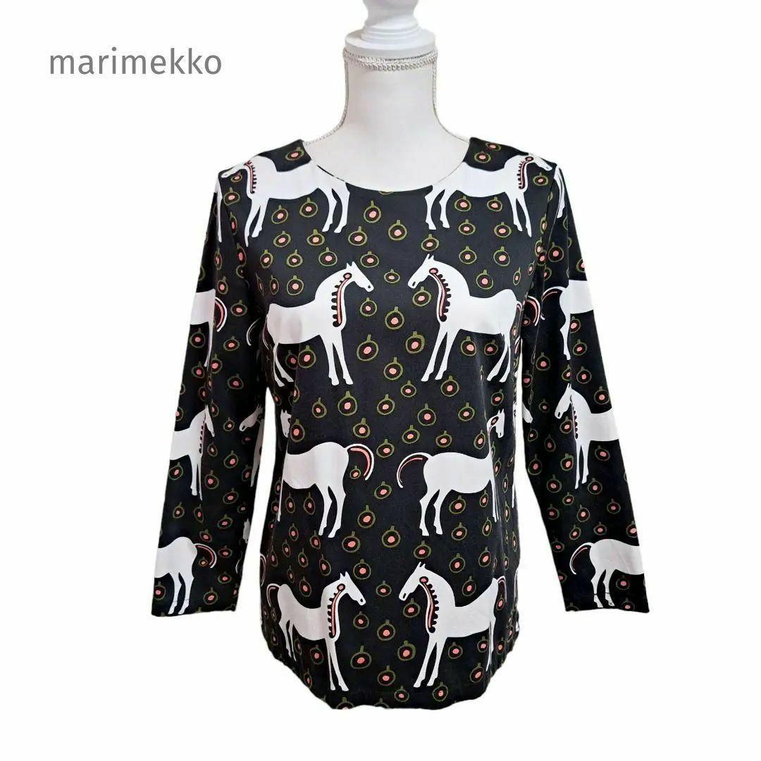 marimekko マリメッコ ムスタタンマ カットソー ブラウス