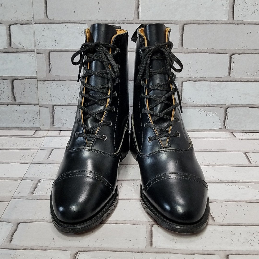 lady brighton】レースアップブーツ ミリタリー ドレス 内羽根式の通販