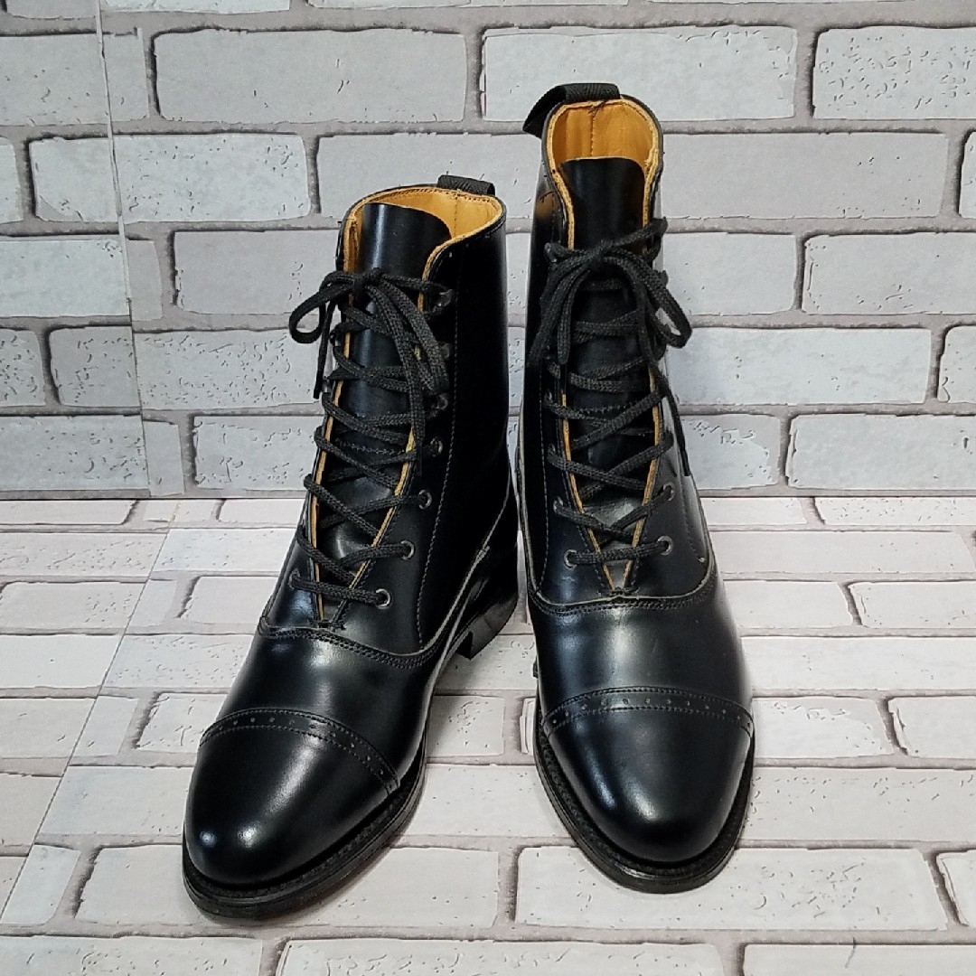 lady brighton】レースアップブーツ ミリタリー ドレス 内羽根式の通販