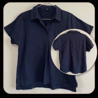 ユニクロ(UNIQLO)の〈XSサイズ〉UNIQLO(ユニクロ)オーバーサイズスキッパーポロシャツ（半袖）(ポロシャツ)