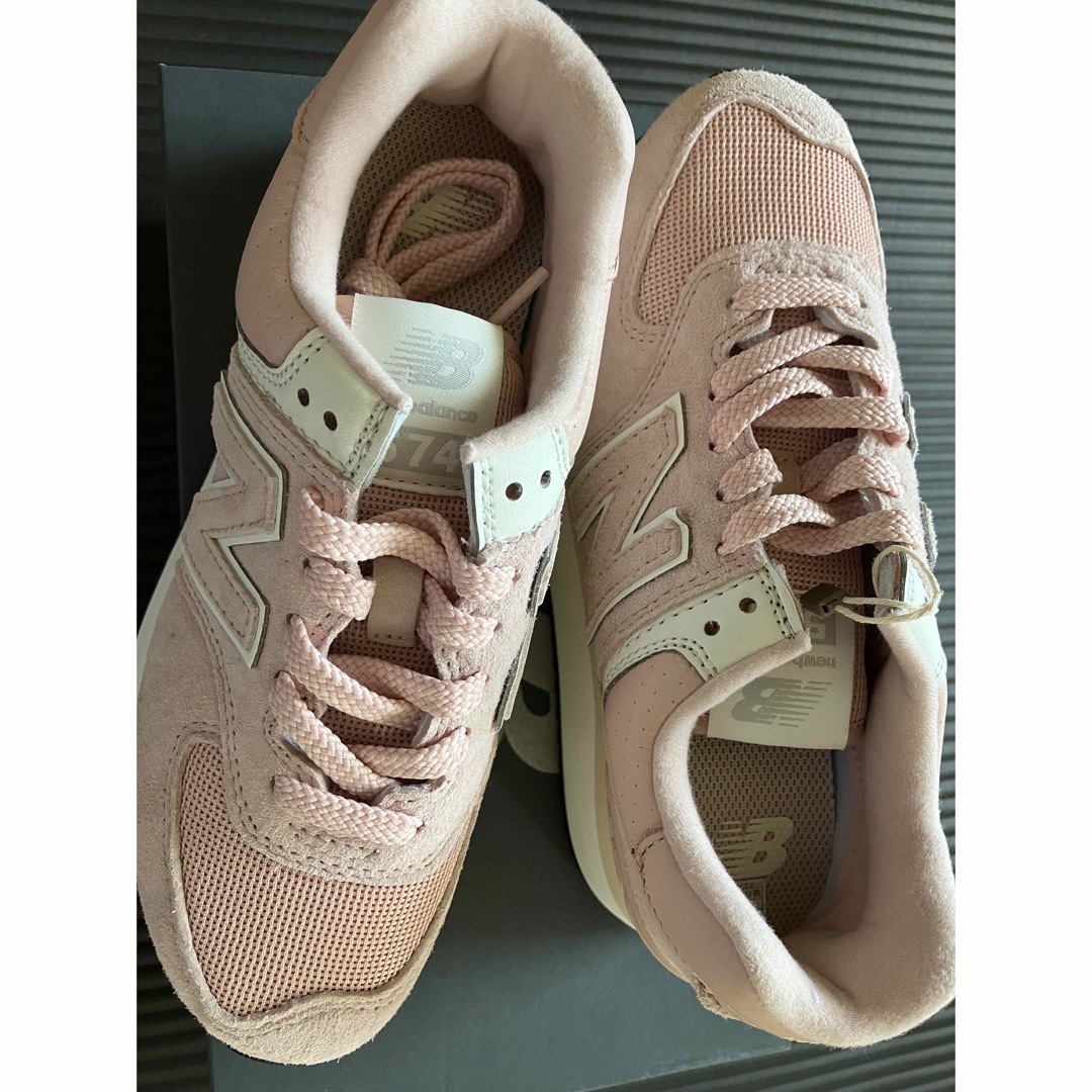 国内正規□ 国内完売サイズ NEW BALANCE WL574ZAC 厚底スニーカー