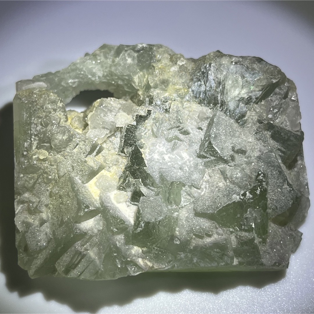 A2-5 希少石 グリーンカルサイト クラスター 中国 雲南省産