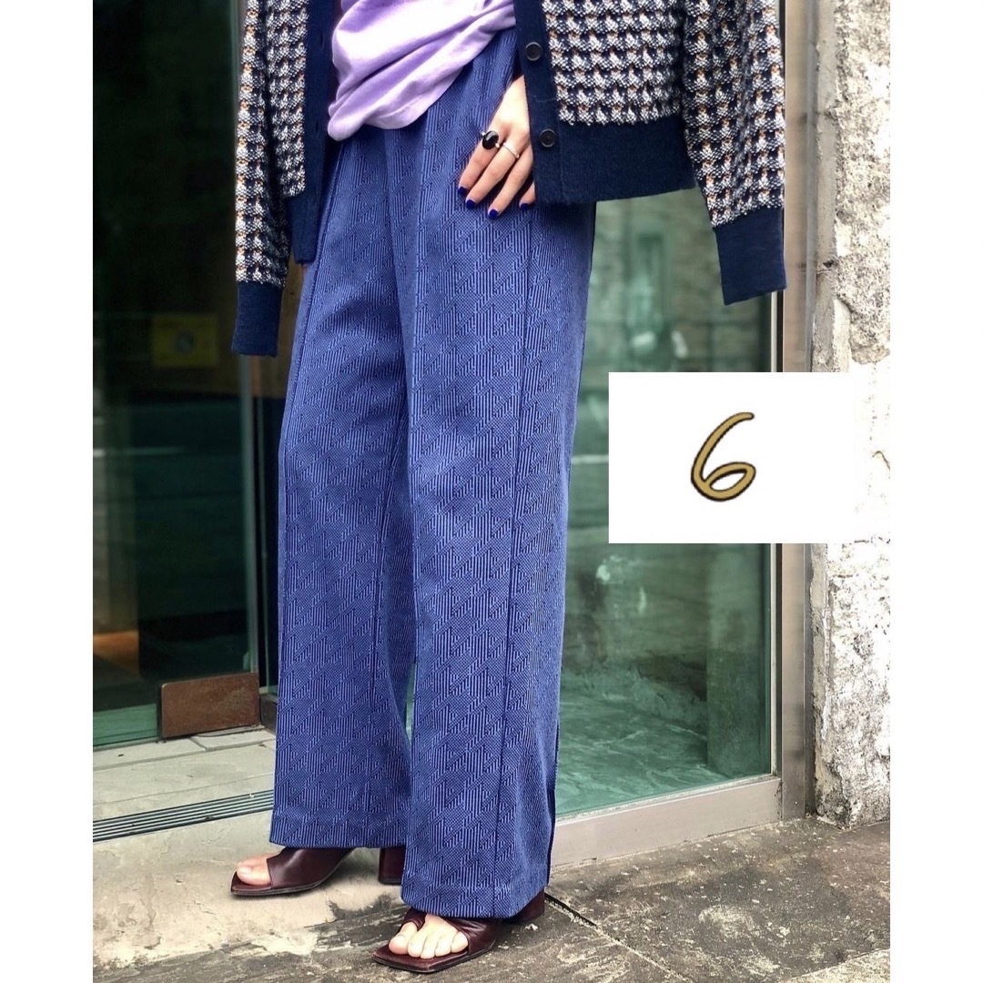 最終値下げ！人気〈6（roku）〉CHIDORI JACQUARD PANTS