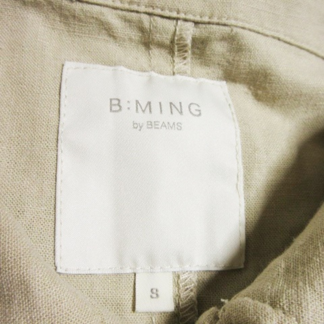 B:MING LIFE STORE by BEAMS(ビーミング ライフストア バイ ビームス)のビーミングバイビームス ジャケット シャツ カバーオール リネン S ベージュ レディースのジャケット/アウター(その他)の商品写真