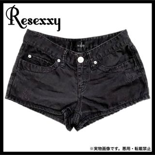 リゼクシー(RESEXXY)のRESEXXY Black デニム ショートパンツ ショーパン (ショートパンツ)