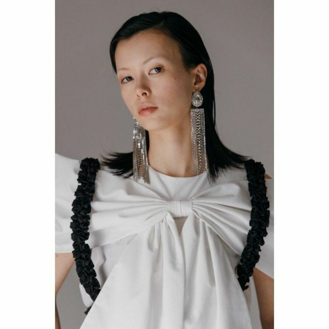 即日発送 新品 完売品 Bibiy. ANNE RIBBON BLOUSE 白