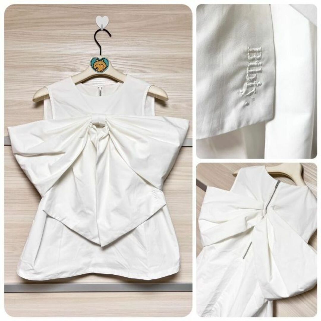 即日発送 新品 完売品 Bibiy. ANNE RIBBON BLOUSE 白