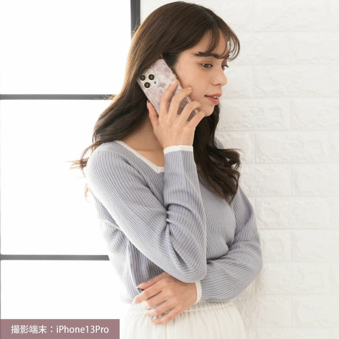 【色: くすみピンク】【 rienda 正規品 】 iPhone14 iPhon 3