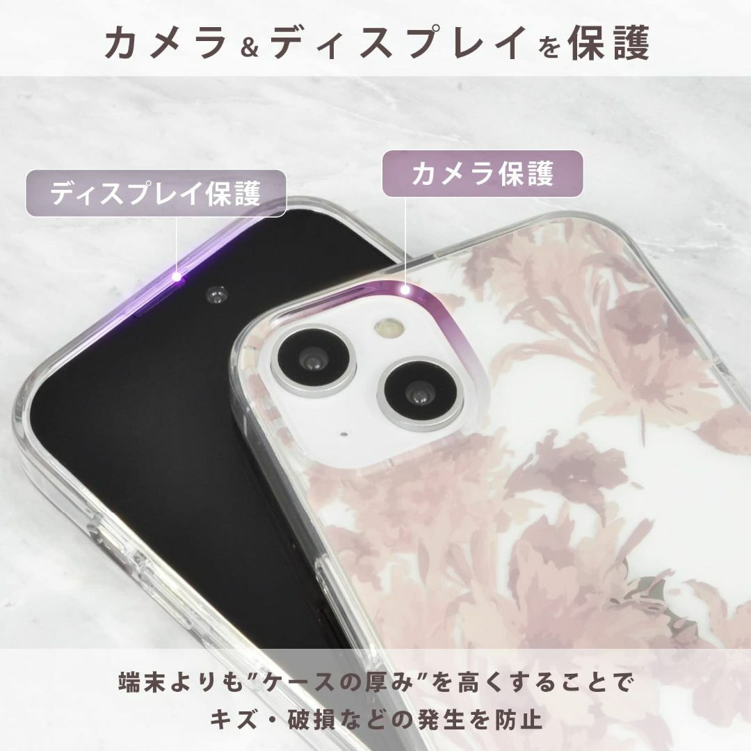 【色: くすみピンク】【 rienda 正規品 】 iPhone14 iPhon 4