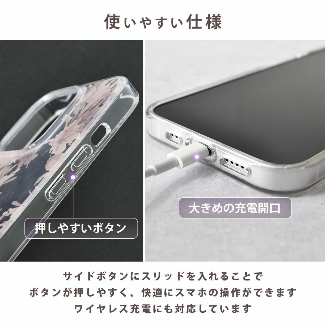【色: くすみピンク】【 rienda 正規品 】 iPhone14 iPhon 6