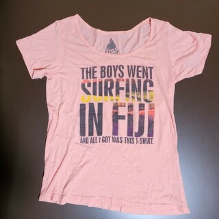 ボルコム(volcom)の【美品】US VOLCOM Fiji PRO Tシャツ　ピンク US:M(Tシャツ(半袖/袖なし))