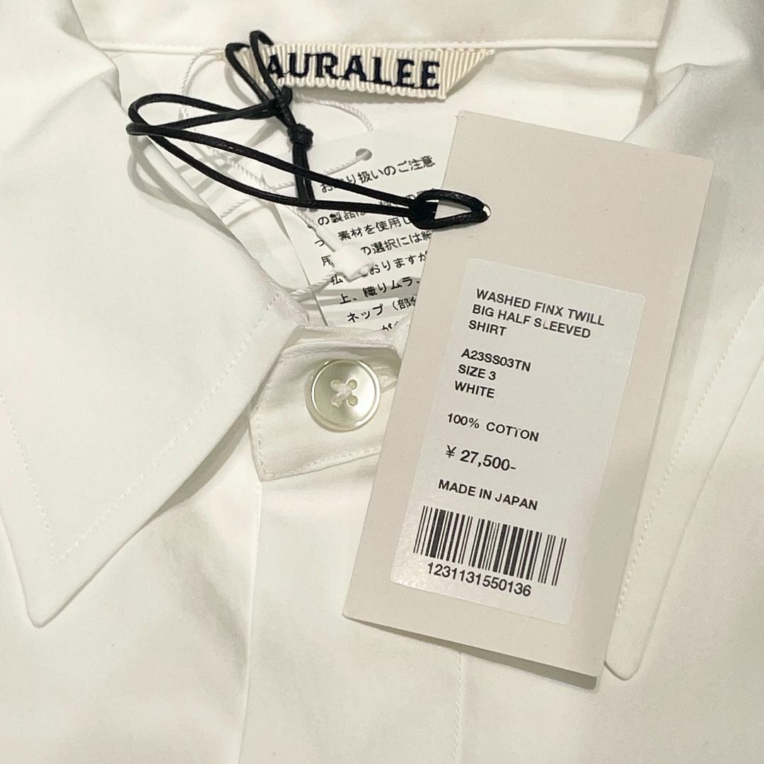 AURALEE - 23ss 新品 AURALEE BIG HALF SLEEVED SHIRT 3の通販 by