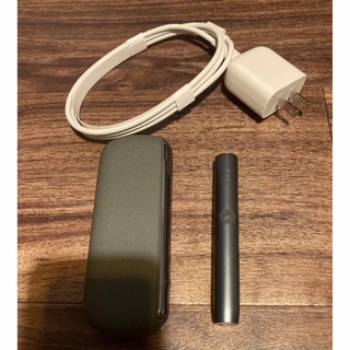 アイコス(IQOS)の動作確認済iqosイルマ本体ホルダーチャージャーセット ペブルグレー(タバコグッズ)