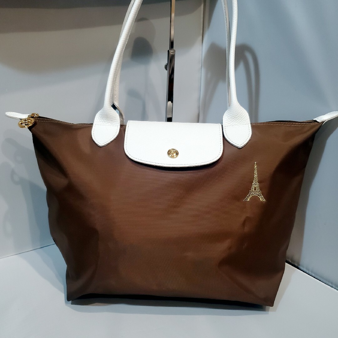 未使用級 LONGCHAMP プリアージュ エッフェル塔 トートバッグ M-