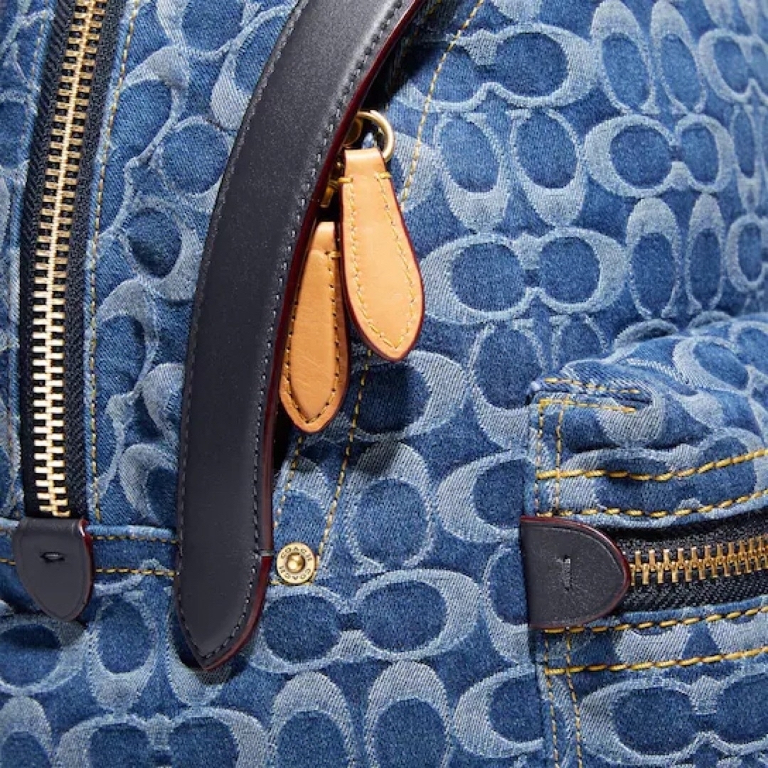 22日限定★coachコーチ デニムシグネチャー パック オーガニックコットン