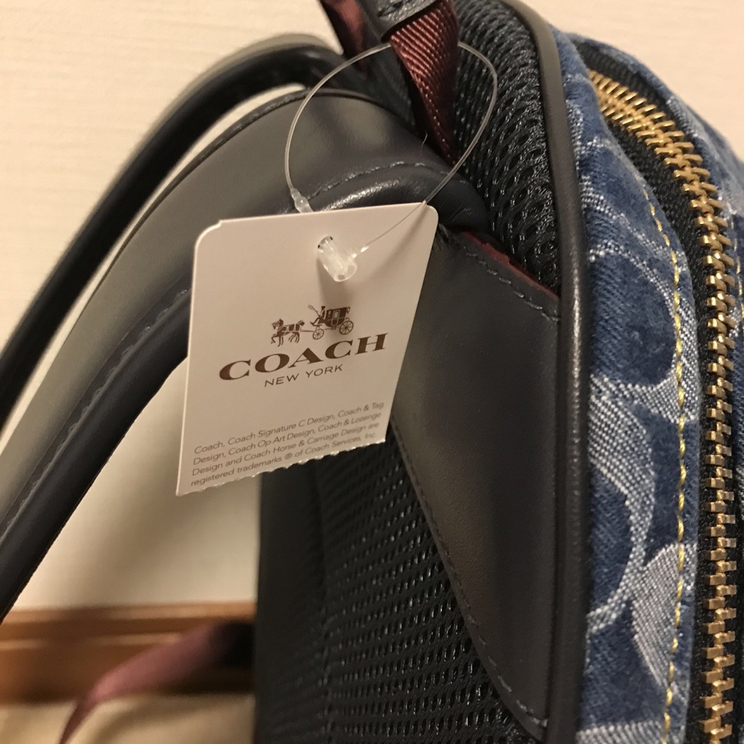 22日限定★coachコーチ デニムシグネチャー パック オーガニックコットン
