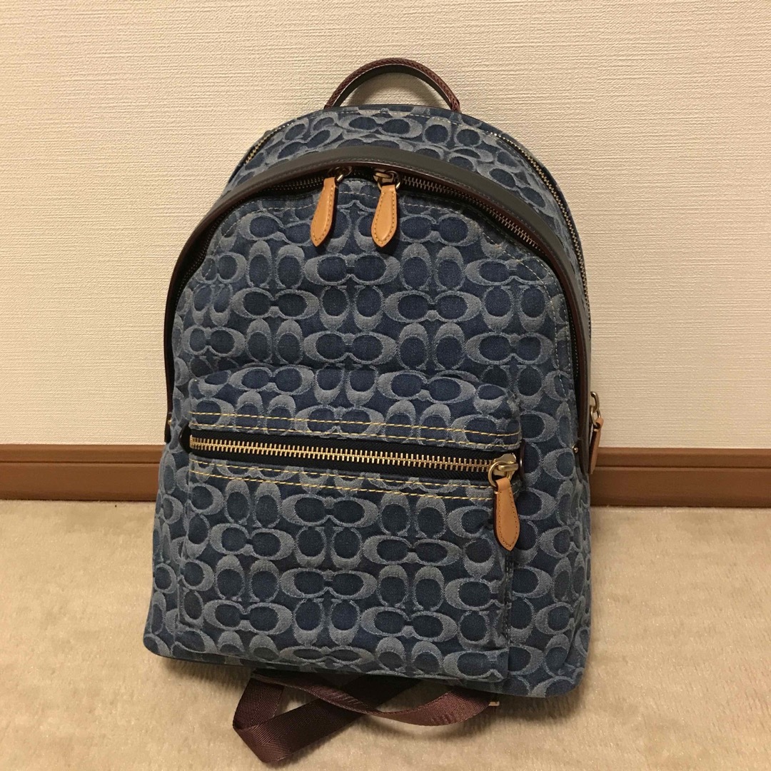 22日限定★coachコーチ デニムシグネチャー パック オーガニックコットン