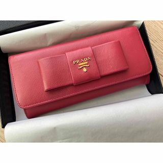 プラダ(PRADA)のプラダPRADAリボン長財布(長財布)