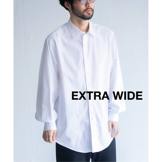 【LE / エルイー】シャツ　ホワイト　EXTRA WIDE ショート