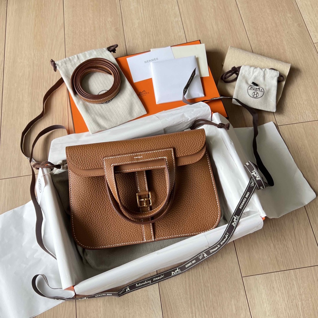 キャンペーン販売 HERMESエルメス アルザン25 ゴールド金具 最新B刻印