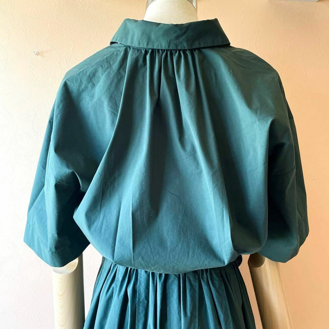 希少サンプル✨SINMEシンメ✨美品 ドッキングシャツワンピース F | www