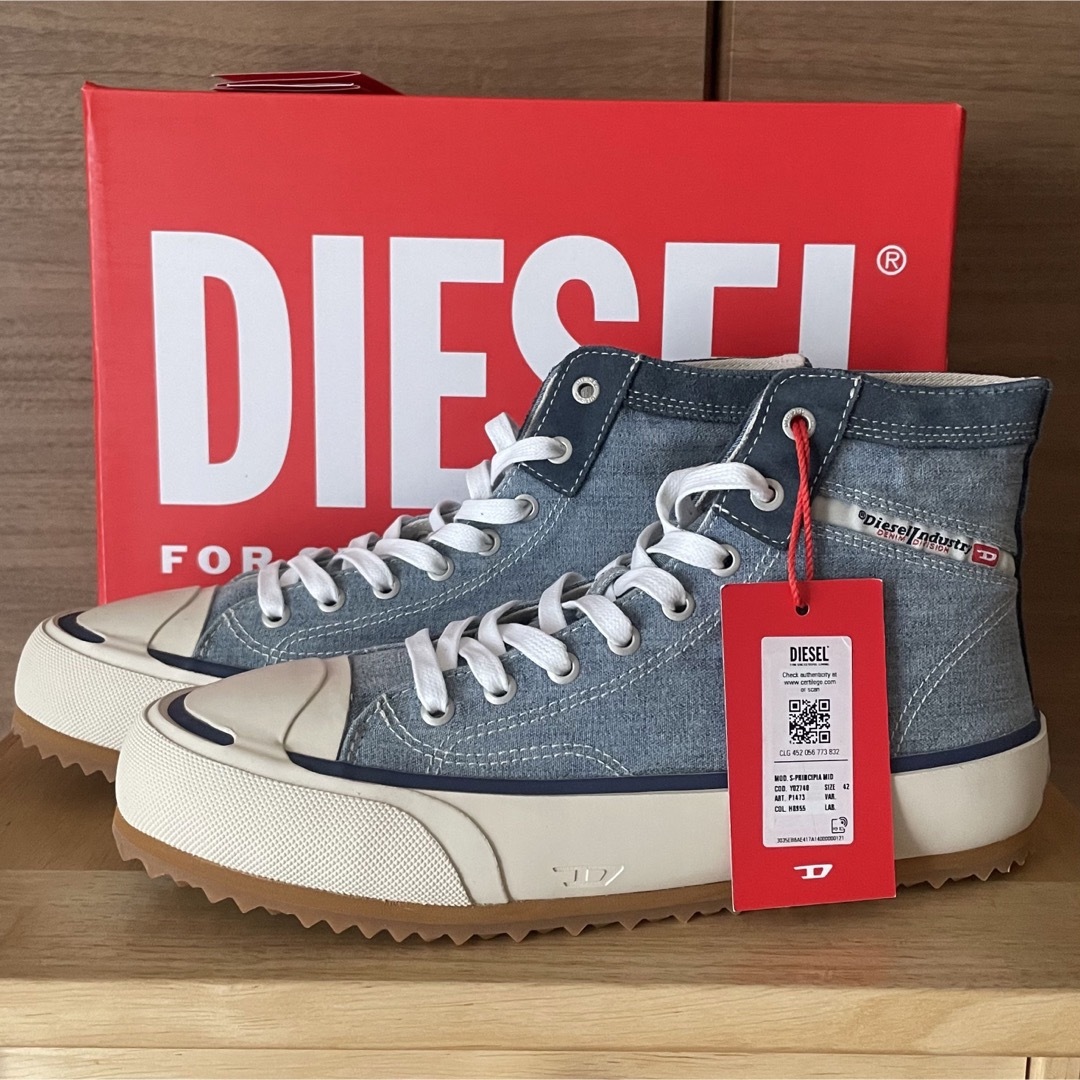 春夏秋冬おさんぽシリーズ E ディーゼル DIESEL デニム スニーカー