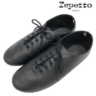 レペット(repetto)の〈美品〉repetto レペット【22.5cm】ジャズシューズ 黒 ブラック(バレエシューズ)