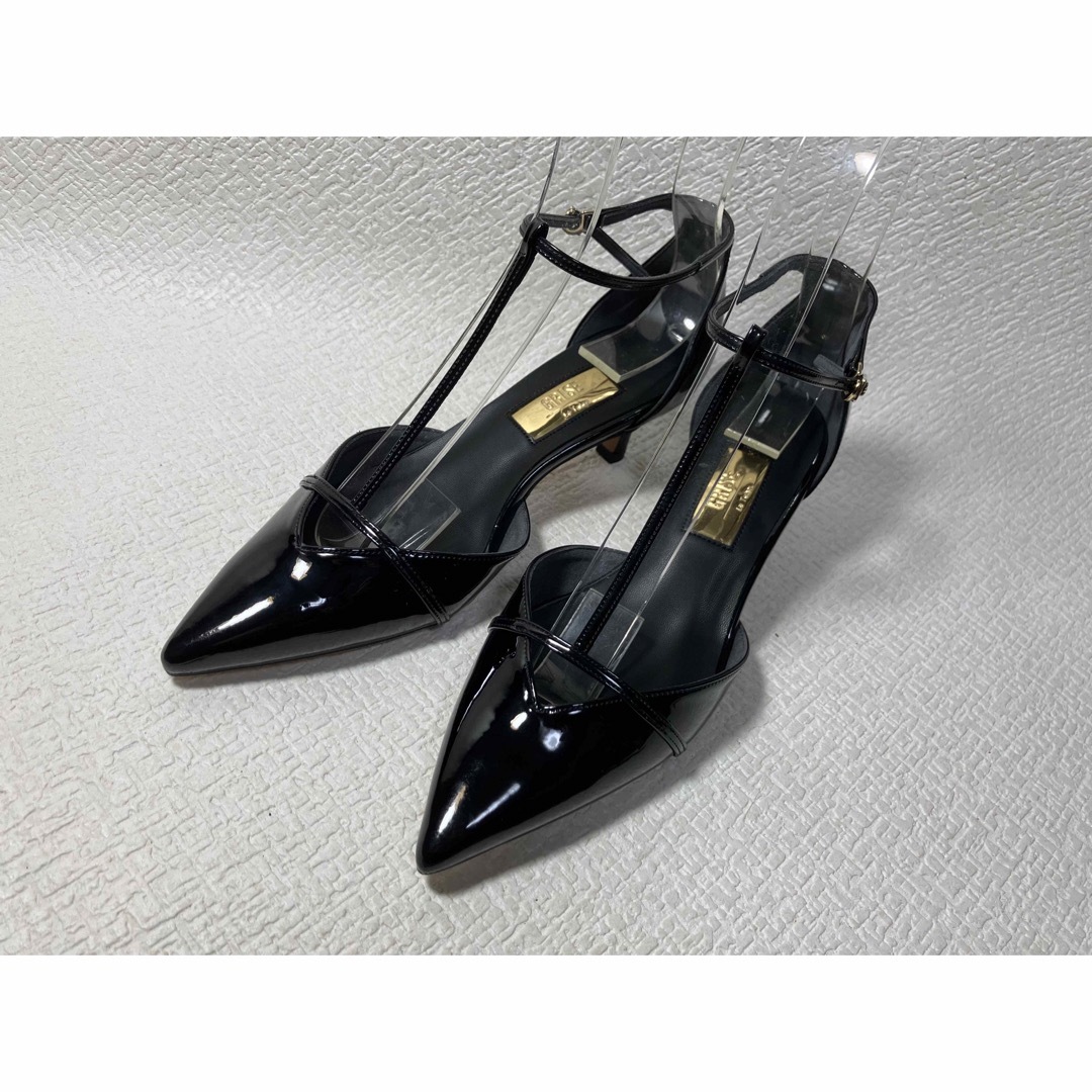 SH55◆新品◆Le Talon GRISE ストラップパンプス 23.5日本製