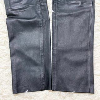 希少☆美脚】YLEVE 羊革 パンツ シープレザー ストレッチ ブラック 1